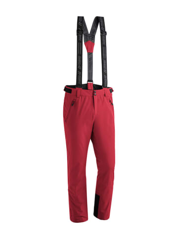 Maier Sports Spodnie narciarskie "Anton Slim" w kolorze czerwonym