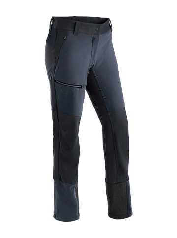Maier Sports Spodnie hybrydowe "Ofot Hyb" w kolorze czarno-granatowym