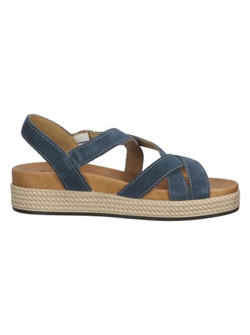 bama Leren sandalen donkerblauw