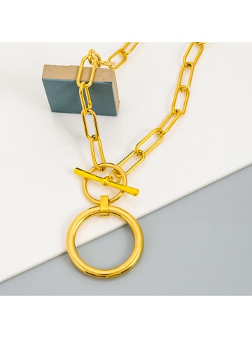 MENTHE À L'O Vergold. Halskette mit Anhänger - (L)42 cm
