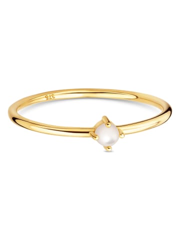 Diamant Exquis Gouden ring met parel