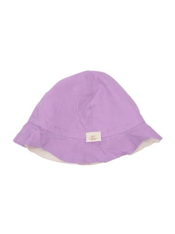 COPENHAGEN COLORS Dwustronny kapelusz w kolorze fioletowo-kremowym