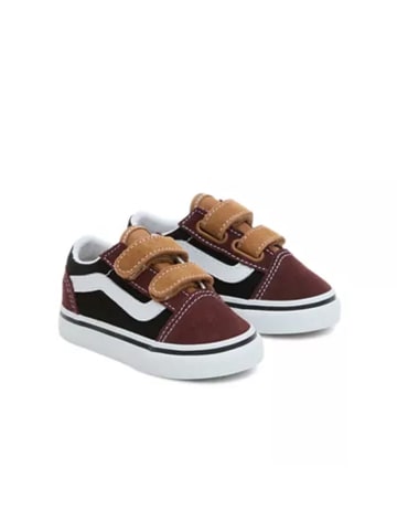 Vans Sneakersy "Old Skool V" w kolorze czarno-brązowym