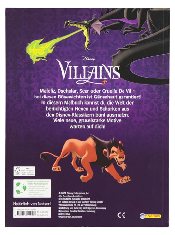 Nelson Malbuch "Disney Villains: Das Malbuch der Bösewichte"