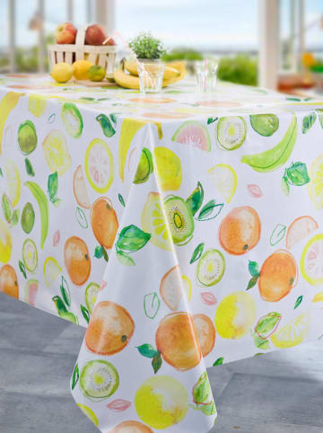 Calitex Tischdecke ''Citronade'' in Weiß/ Gelb/ Orange