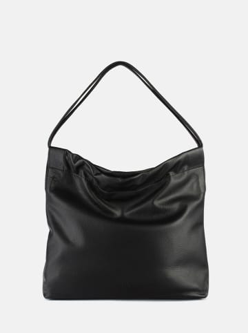 loft37 Skórzany shopper bag "Right On Time" w kolorze czarnym - 40 x 34 x 7 cm