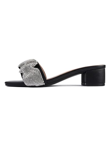 loft37 Slippers "Belong To Me" zwart/zilverkleurig