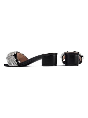 loft37 Slippers "Belong To Me" zwart/zilverkleurig