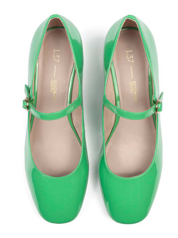 loft37 Leren pumps "Fall In Love" groen