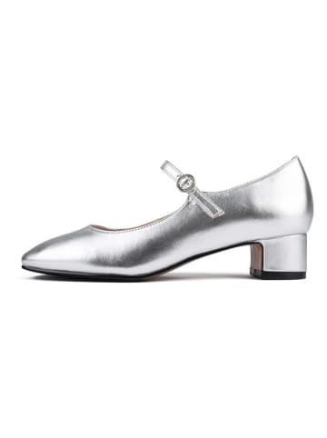 loft37 Leder-Pumps "Fall In Love" in Silber