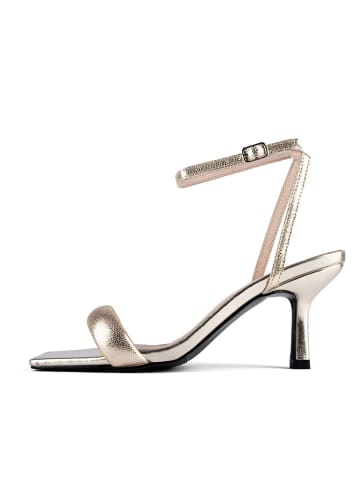 loft37 Leren haksandalen "Hypnotic" goudkleurig