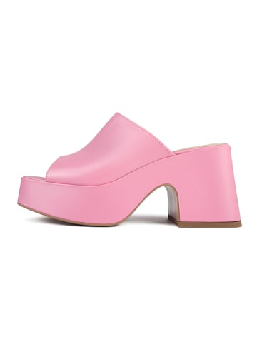 loft37 Leren slippers "Los Amores" lichtroze