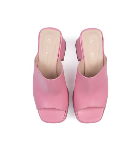 loft37 Leren slippers "Los Amores" lichtroze