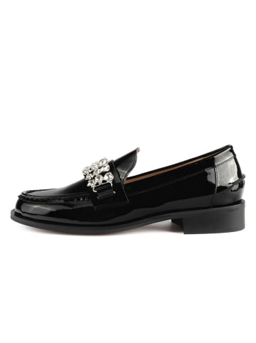 loft37 Leren mocassins "Invisible Empire" zwart
