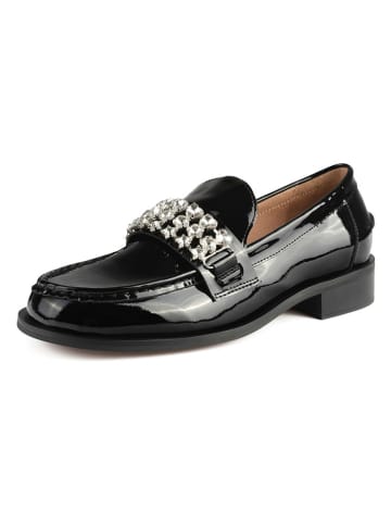 loft37 Leren mocassins "Invisible Empire" zwart