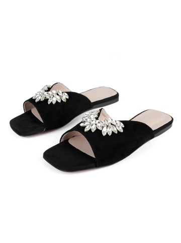 loft37 Leren slippers "Spell Of Desire" zwart