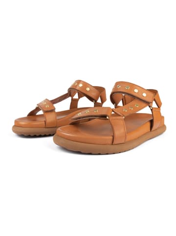loft37 Leren sandalen "Starry Night" lichtbruin