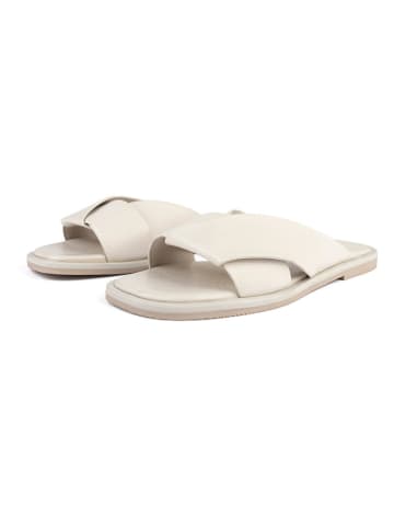 loft37 Leder-Pantoletten "Victory" in Creme