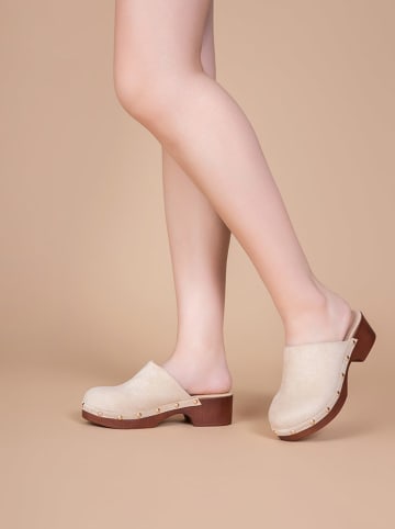 Foreverfolie Clogs in Beige