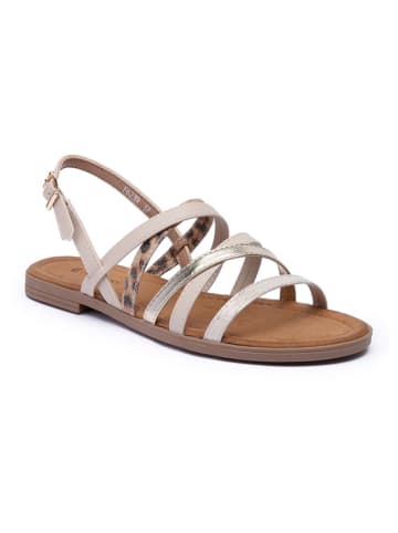 Foreverfolie Sandalen beige/goudkleurig