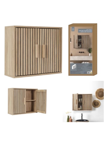THE HOME DECO FACTORY Wandschrank in Natur - (B) 60 x (H)50  x (T)20 cm