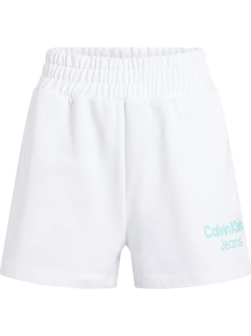 Calvin Klein Sweatshorts in Weiß