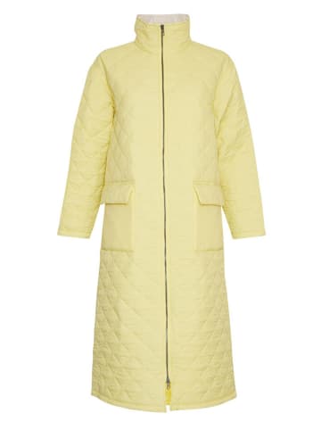 MOSS COPENHAGEN Płaszcz pikowany "Whitney" w kolorze żółtym