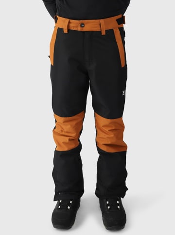 Brunotti Spodnie narciarskie "Androsy" w kolorze czarno-jasnobrązowym