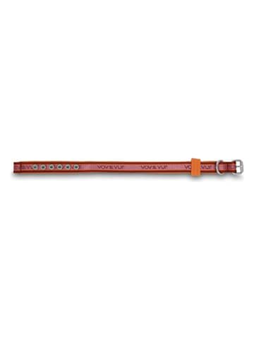 VOV & VUF Hundehalsband in Orange/ Rot