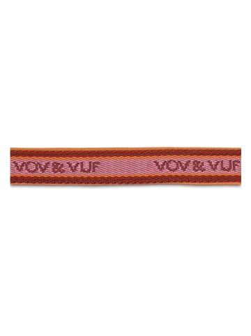 VOV & VUF Hundehalsband in Orange/ Rot