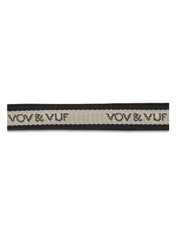 VOV & VUF Hondenhalsband beige/zwart
