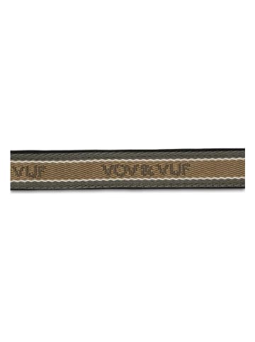 VOV & VUF Hondenhalsband zwart/bruin
