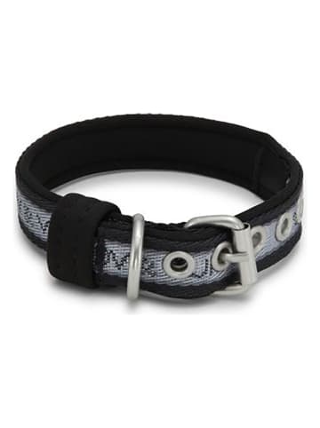 VOV & VUF Hundehalsband in Schwarz/ Grau