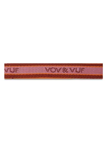 VOV & VUF Obroża w kolorze pomarańczowo-czerwonym - dł. 29 cm