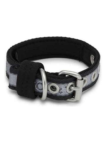 VOV & VUF Halsband zwart/grijs - (L)29 cm