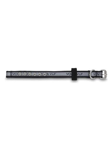 VOV & VUF Halsband zwart/grijs - (L)29 cm