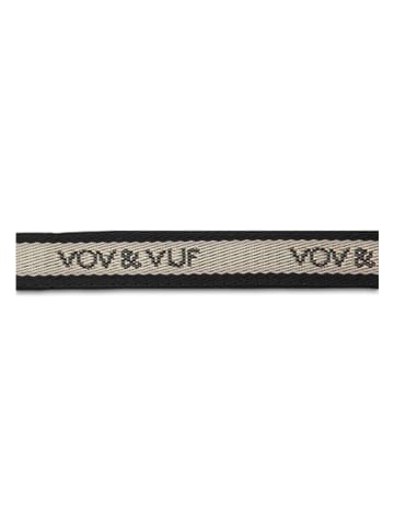 VOV & VUF Obroża w kolorze beżowo-czarnym - dł. 29 cm