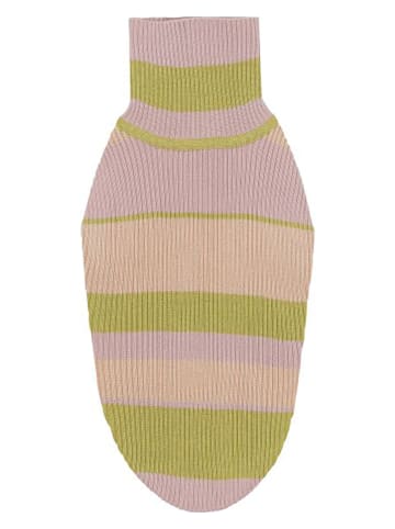 VOV & VUF Hundepullover in Beige/ Grün/ Rosa