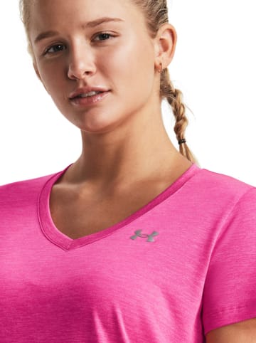 Under Armour Koszulka sportowa "Tech" w kolorze różowym