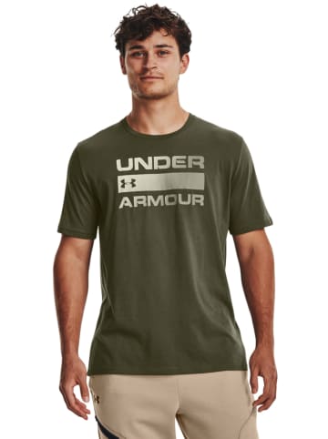 Under Armour Koszulka sportowa w kolorze khaki