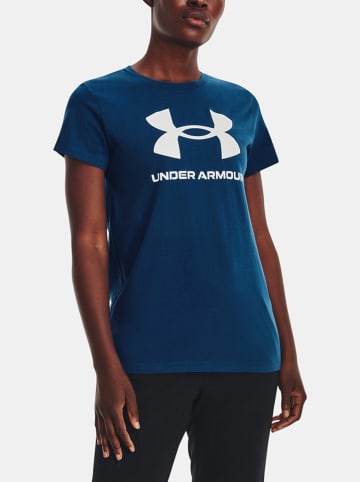 Under Armour Koszulka "Sportystyle" w kolorze granatowym