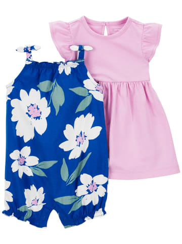 carter's 2tlg. Outfit in Rosa/ Blau
