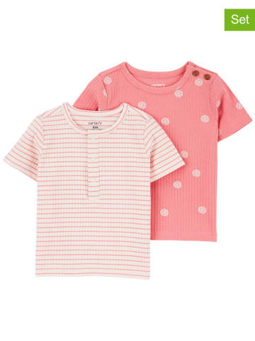 carter's 2-delige set: shirts roze