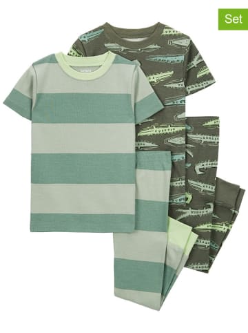 carter's 2-delige set: pyjama's groen