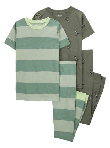 carter's 2-delige set: pyjama's groen