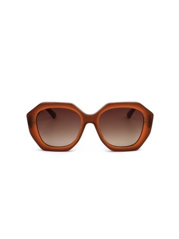 Karl Lagerfeld Damen-Sonnenbrille in Cognac/ Braun