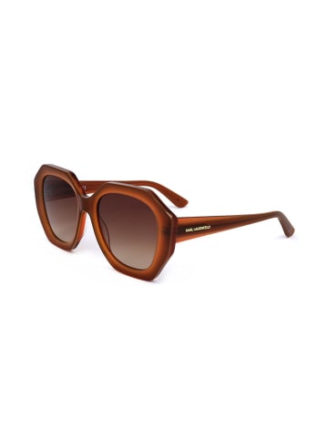 Karl Lagerfeld Damen-Sonnenbrille in Cognac/ Braun