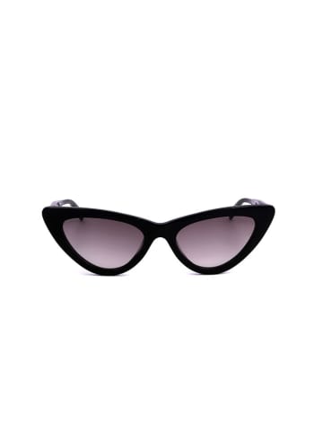 Karl Lagerfeld Damskie okulary przeciwsłoneczne w kolorze czarno-fioletowym
