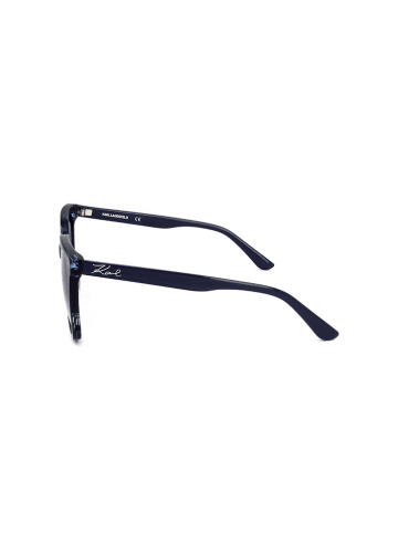 Karl Lagerfeld Damskie okulary przeciwsłoneczne w kolorze czarno-niebieskim