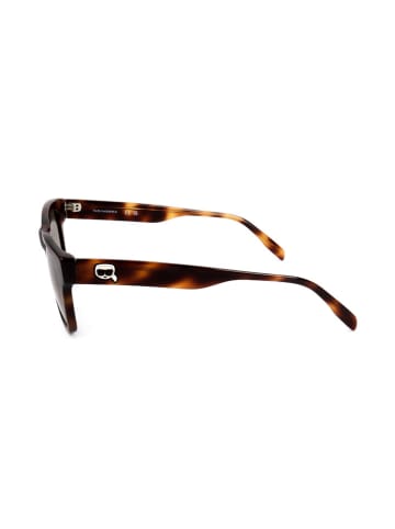 Karl Lagerfeld Okulary przeciwsłoneczne unisex w kolorze jasnobrązowo-brązowym